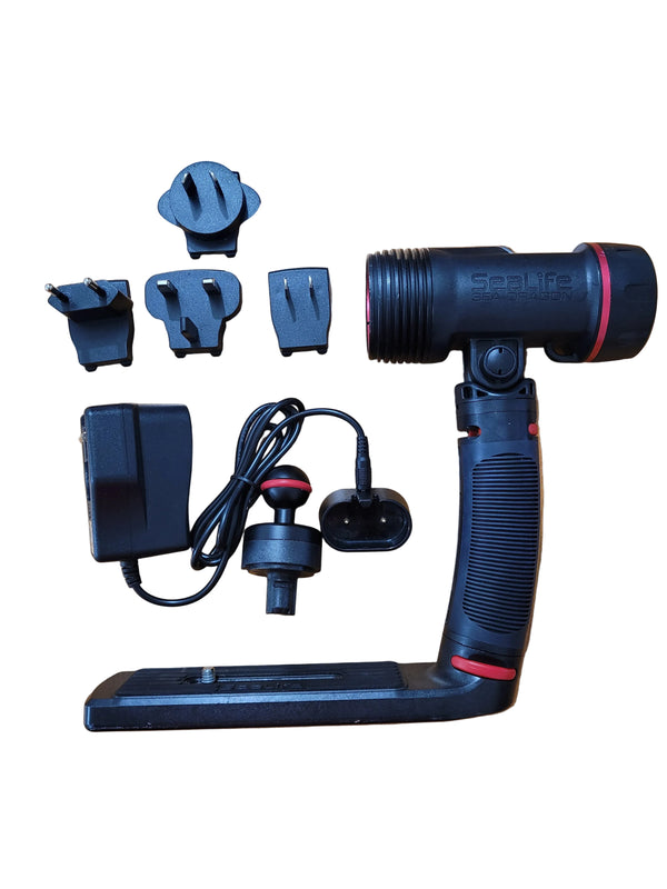 Sealife Sea Dragon 3000 Photo/ Video Light, Tray, Accys