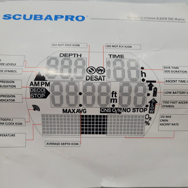 ScubaPro Aladin One Dive Computer Watch