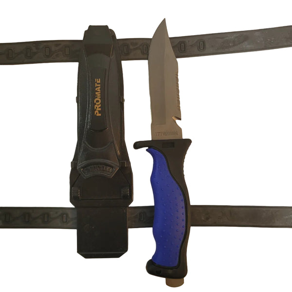 Promate Titanium Dive Knife with Sheath