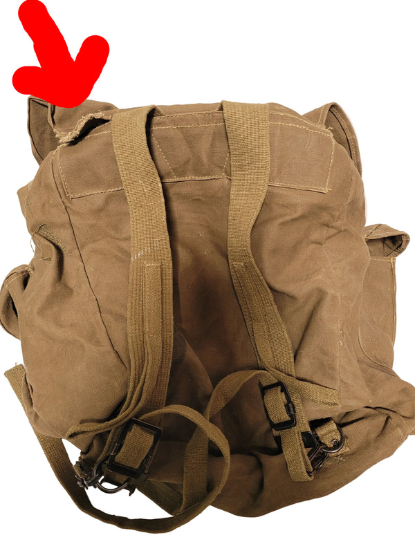Vintage 24 Piece Camping Gear Bundle with Military Backpack
