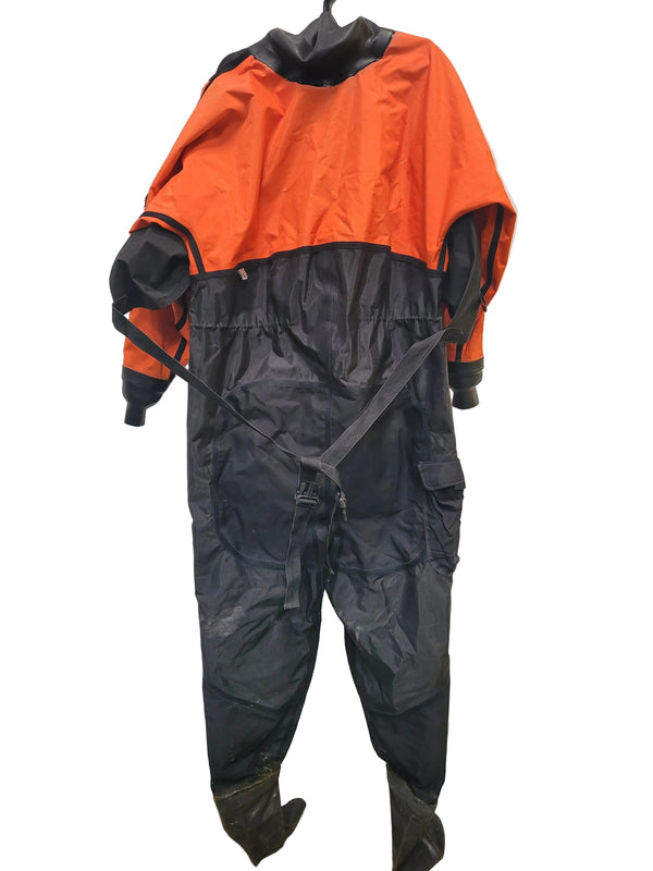 O.S. Systems Orange/ Black Drysuit and Bag