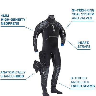 ScubaPro Everdry 4mm Men's Drysuit "XL"