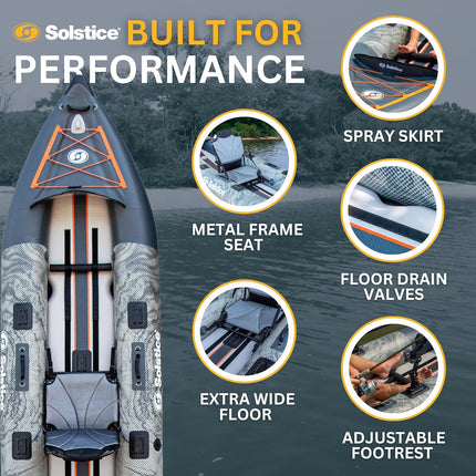 Solstice Scout 1-2 Person Fishing Kayak Kit