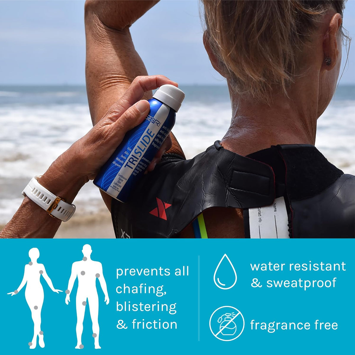 TRISLIDE Anti-Friction Spray Skin Lubricant | Eastern Sports