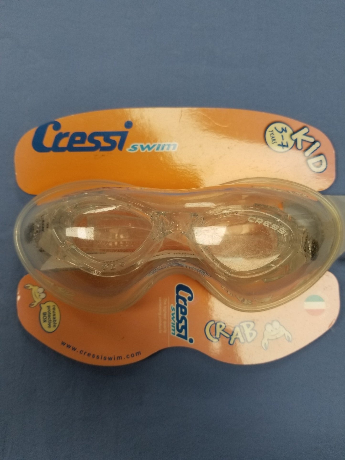 Cressi Crab Swim Goggles for Kids 3-7 Years Old.
