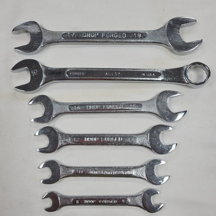 6 Piece Dropped Forge Metric Wrench Set