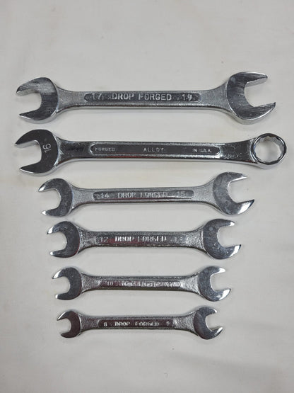 6 Piece Dropped Forge Metric Wrench Set