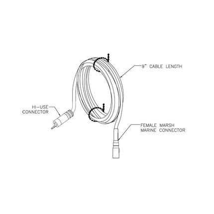 AD-HMF (Hi-use to Female Marsh Marine 4pin)