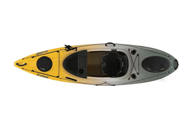 Evoke Conquer 100 Sit-in Fishing Kayak - Eastern Sports