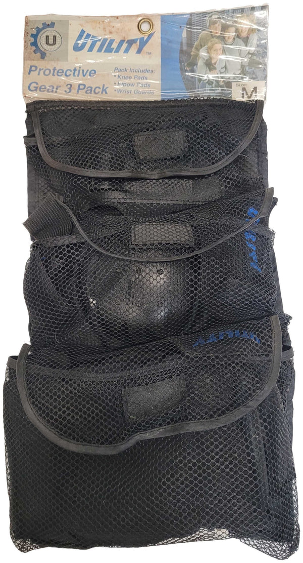 Utility Protective Gear, Knees, Elbows, Wrist Guards "M"- Eastern Sports