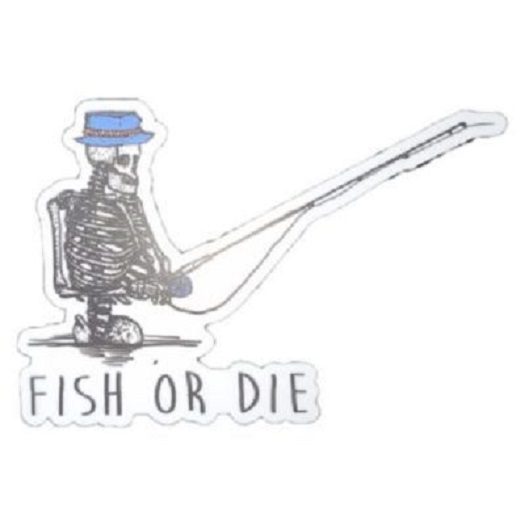 Fish or Die Sticker