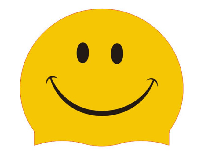 Smiley Silicone Swim Cap