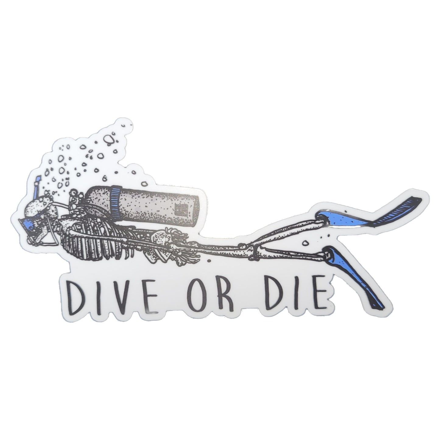 Dive or Die Scuba Sticker