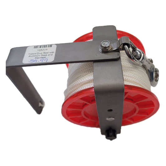 Trident Dive Reel with Aluminum Base and Stainless Clip