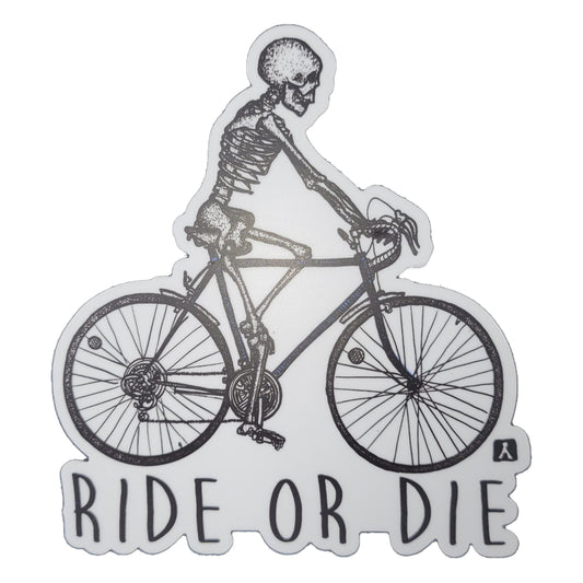Ride or Die Cycling Sticker