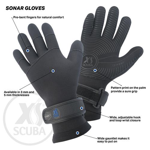 XS Scuba 5mm Sonar Dive Gloves